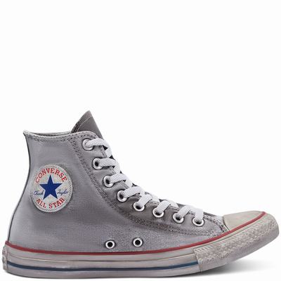 Férfi Converse Chuck Taylor All Star Canvas Smoke Magasszárú Cipő CO0251746 Szürke/Fehér